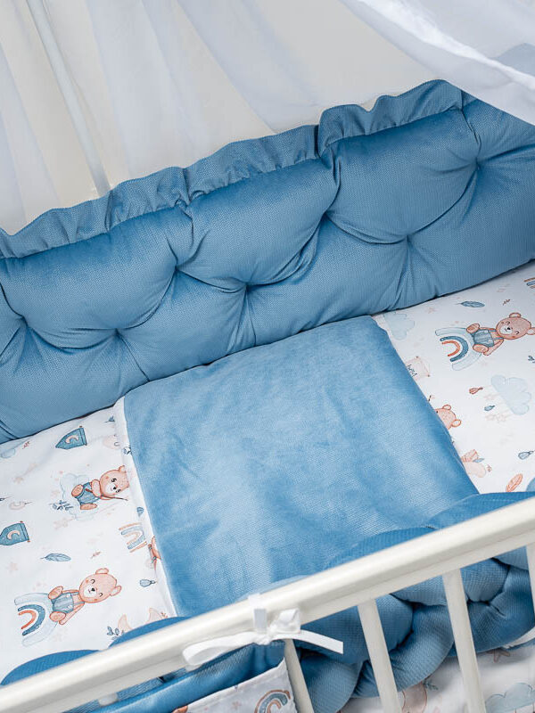 Ochraniacz pikowany jeans